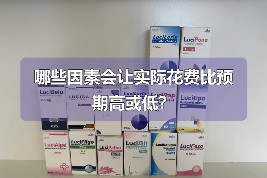 哪些因素会让实际花费比预期高或低？